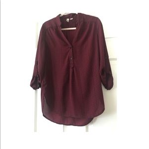 Black and red blouse